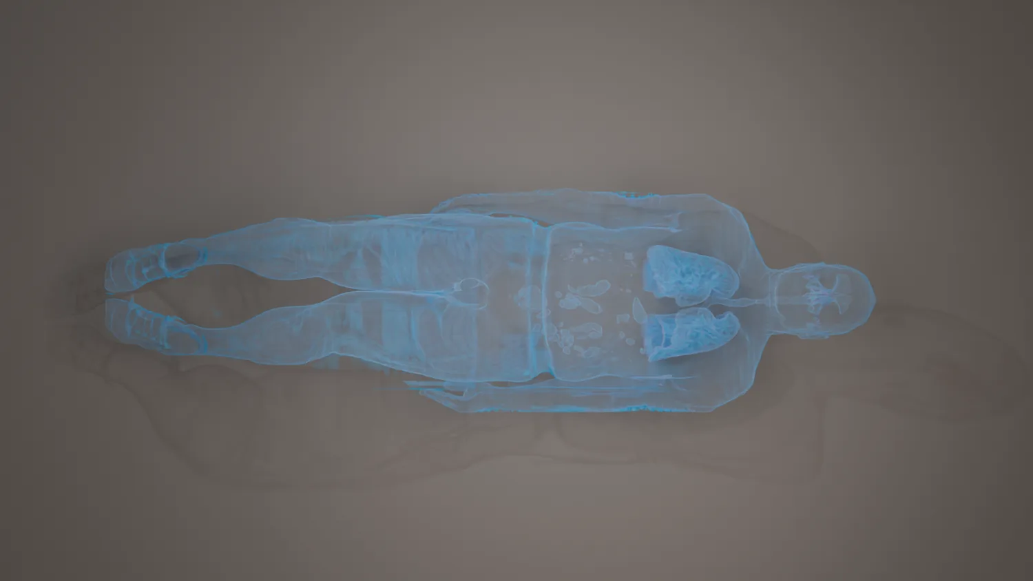 Transparent full body 3D rendering